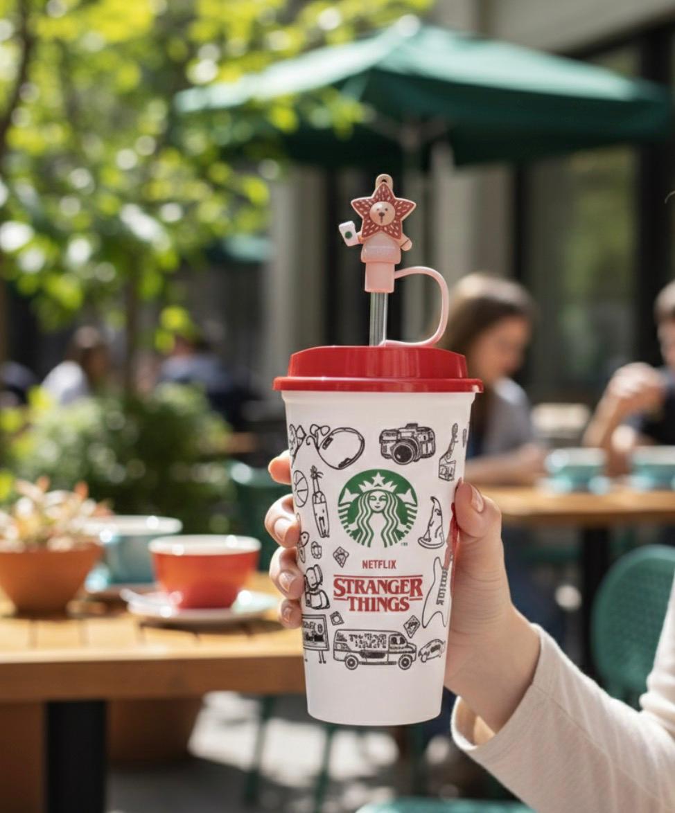 Stranger Things–inspired reusable tumbler