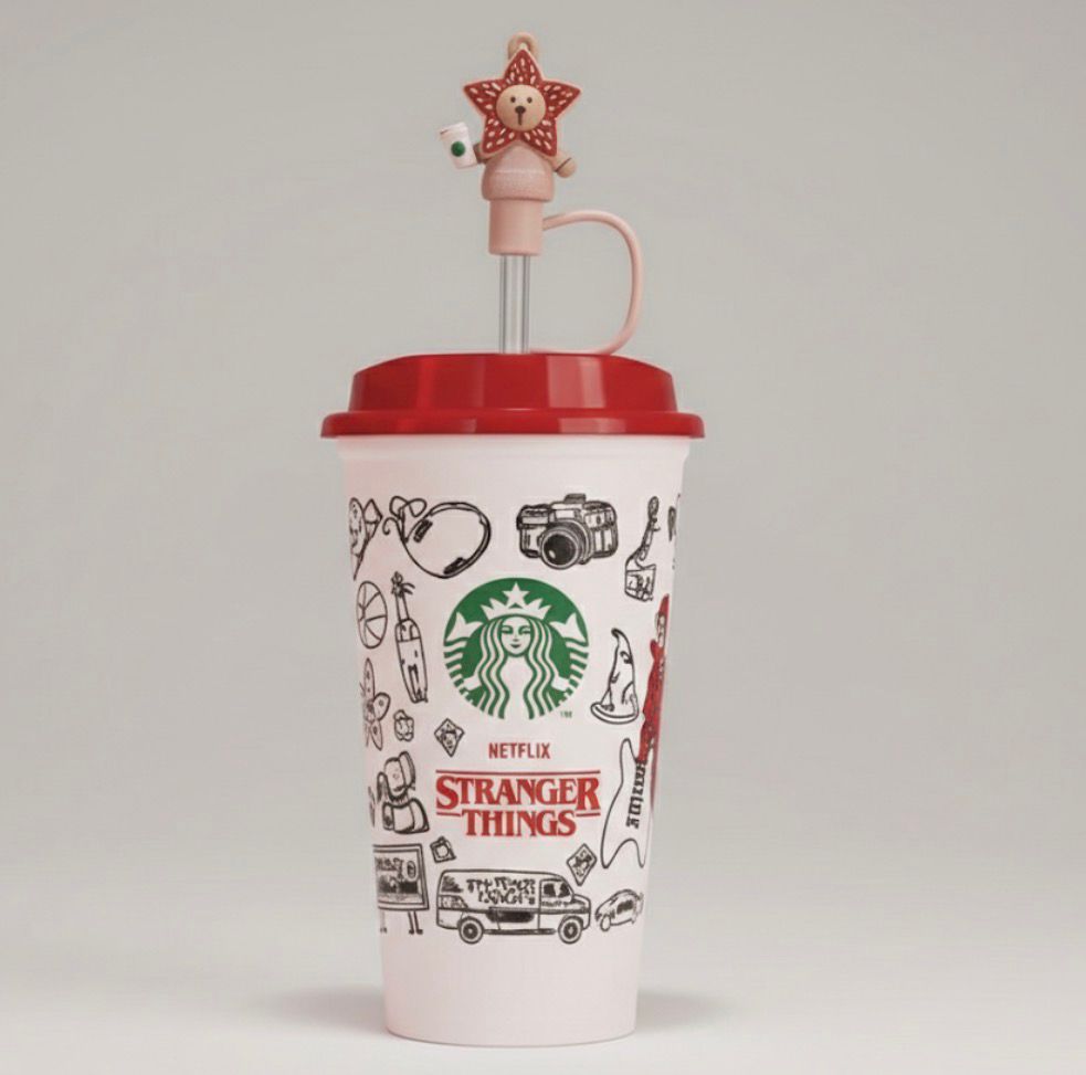 Stranger Things–inspired reusable tumbler