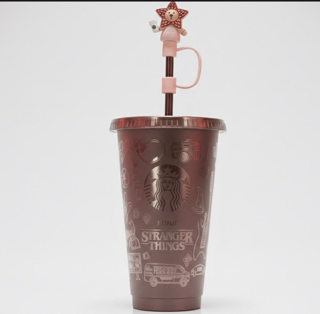Stranger Things × Starbucks inspired collectible tumbler.